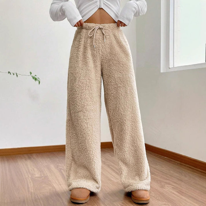 Damen Flauschige Relax-Hose Drune