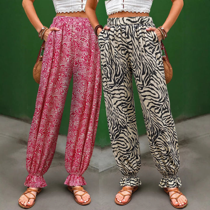 Damen Weite Stoffhose Drune