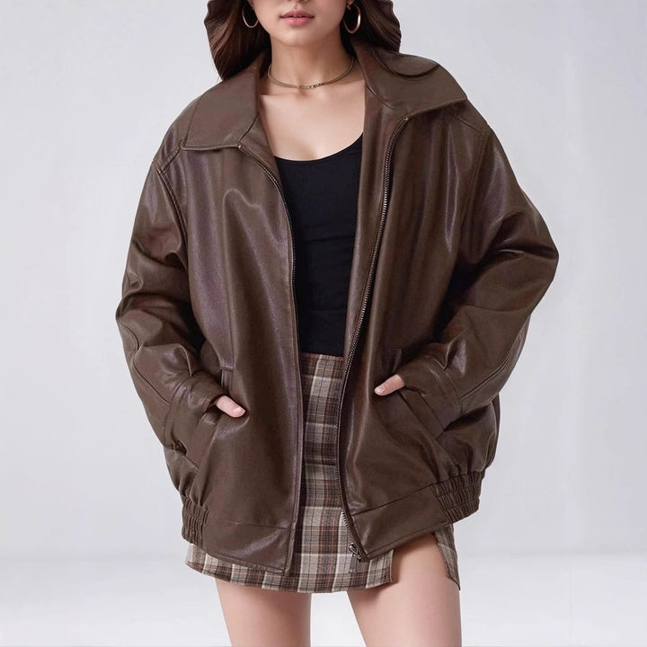 Damen oversized Übergangsjacke mit modernem Schnitt Drune