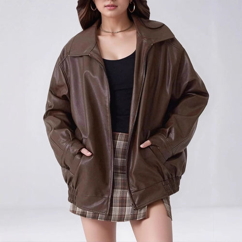 Damen oversized Übergangsjacke mit modernem Schnitt Drune