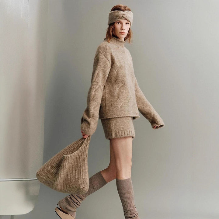 Damen Kuscheliger Oversized-Pullover aus mohair Drune
