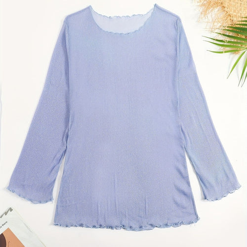 Damen Strandoberteil mit glitzerndem Material Drune
