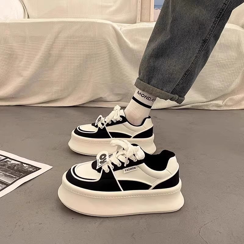 Damen Sportliche Plateau-Sneaker mit modischem Design und bequemer Dämpfung Drune