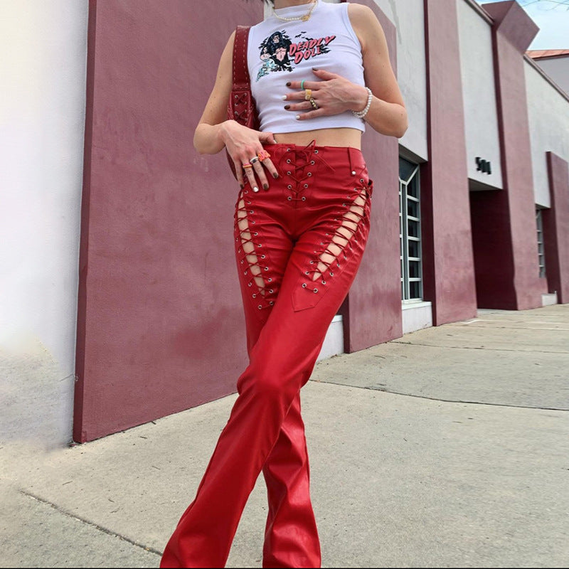 Damen Crop-Top mit innovativem Cut-Out-Design und langen Ärmeln Drune