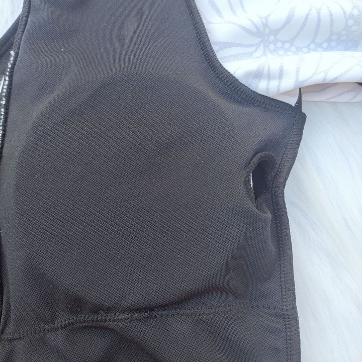 Damen Langarm Badeanzug mit modischem Schmetterlingsdesign Drune