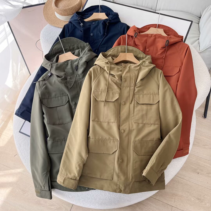 Damen funktionale Outdoor-Jacke mit mehreren aufgesetzten Taschen Drune