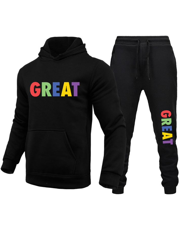 Herren Jogginganzug mit farbenfrohem Motiv Drune