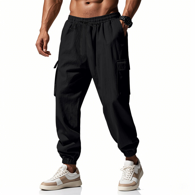 Herren Cargo-Jogginghose mit praktischen Seitentaschen und elastischem Bund Drune
