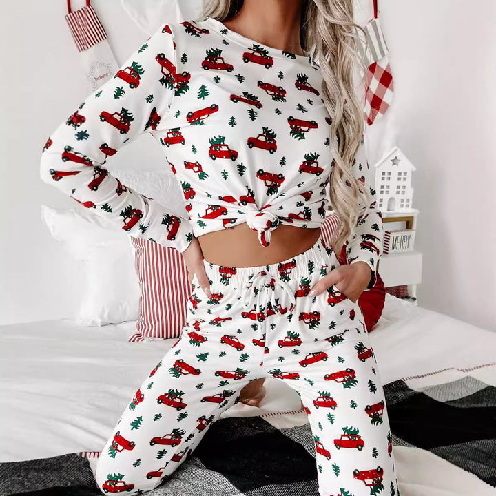 Damen Weihnachts Schlafanzug Drune