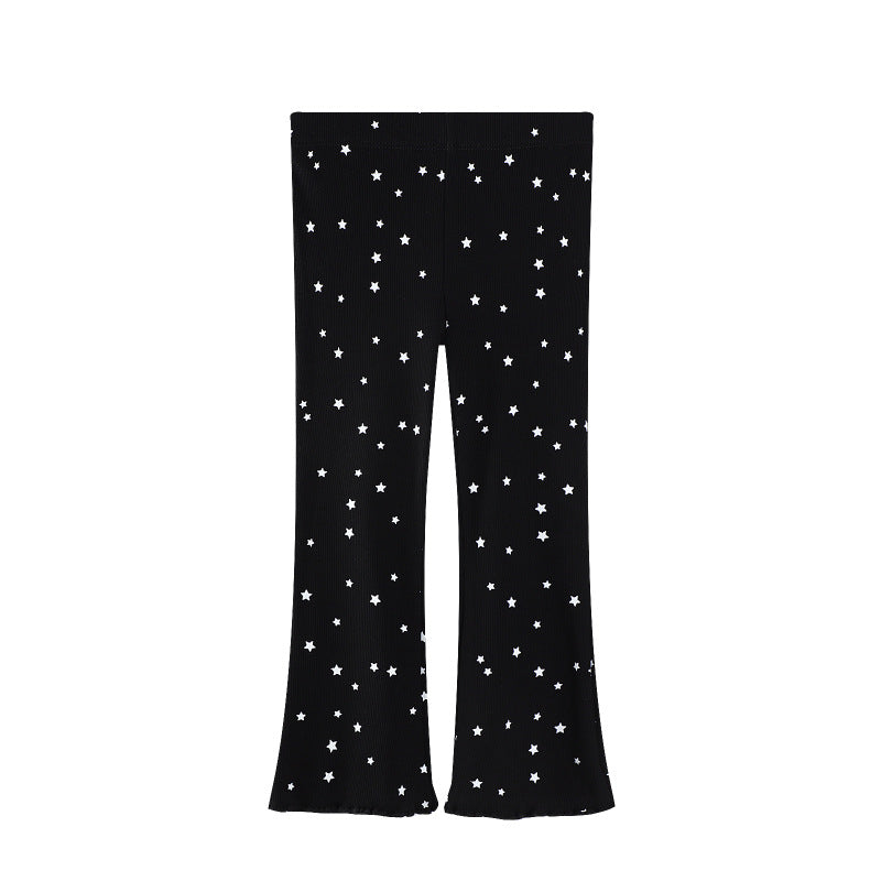 Mädchen Flared Leggings mit funkelndem Sternenmotiv Drune