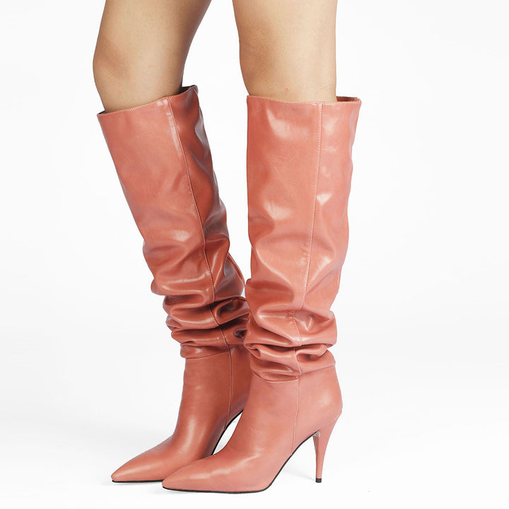 Damen Über-Knie-High-Heels-Stiefel Drune