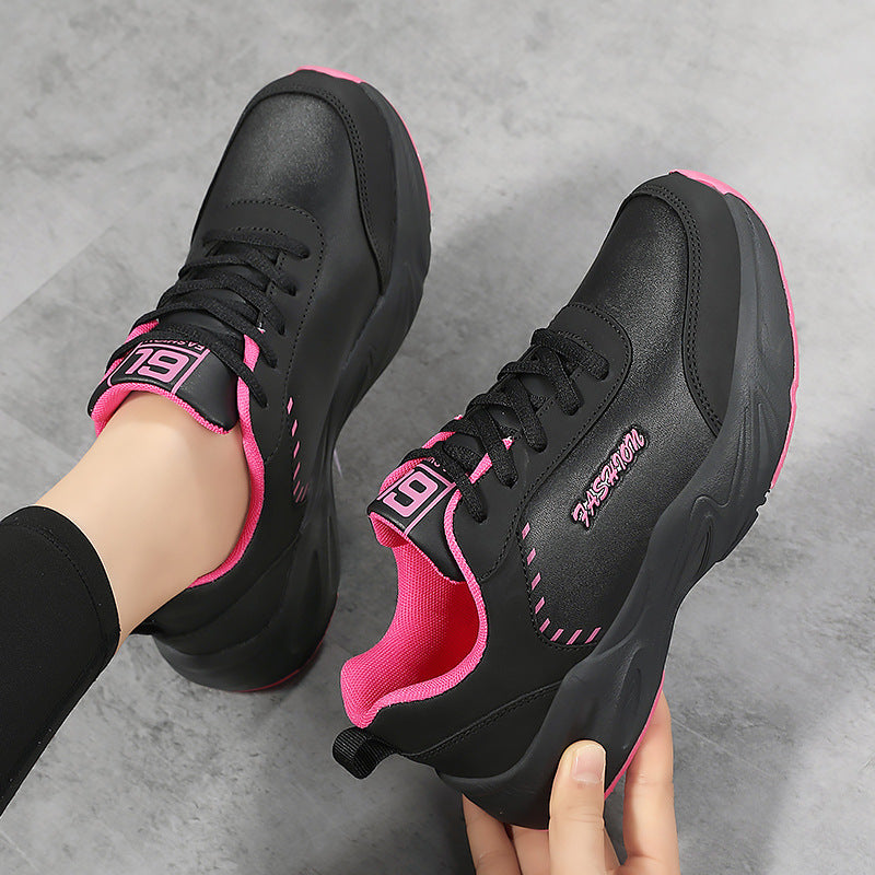 Damen nan voluminöse Sneaker mit gepolstertem Kragen und stoßabsorbierender Sohle Drune