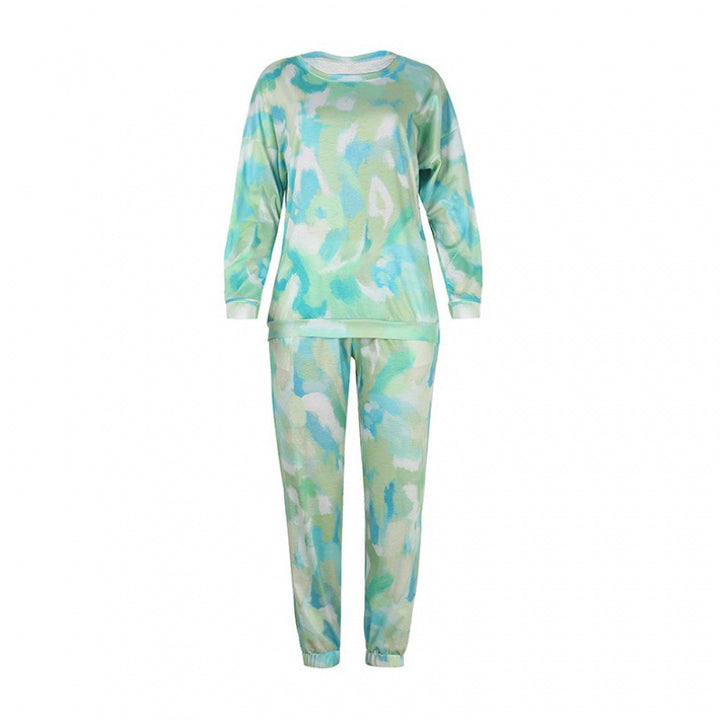 Damen Bequemes Sweat-Outfit mit modernen Batik-Details Drune