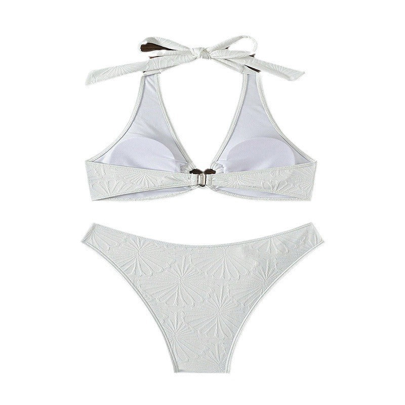 Damen Triangel-Bikini-Set mit Herzdetail Drune