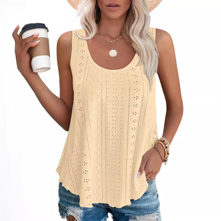Damen Freizeit Leichte Ärmellose Top Drune