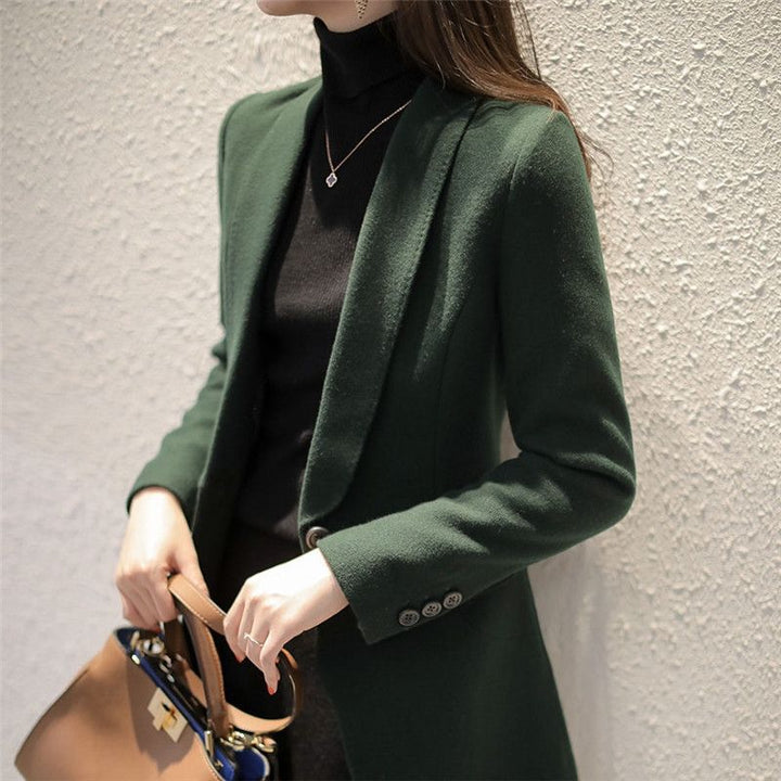 Damen Eleganter Blazer mit Revers Drune