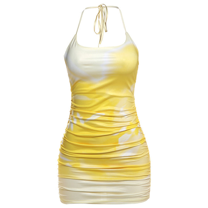 Damen Kurzkleid mit raffinierten Rüschendetails und atmungsaktivem Material Drune
