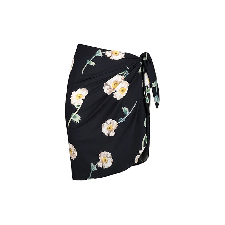 Damen Einteiler Badeanzug mit floralem Rüschendetail Drune
