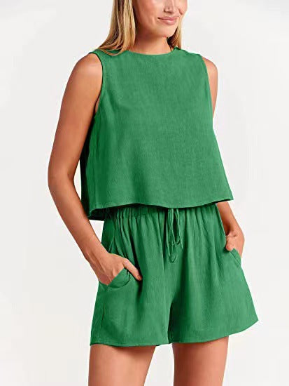 Damen Bequemes Jumpsuit mit weitem Schnitt und praktischen Taschen Drune