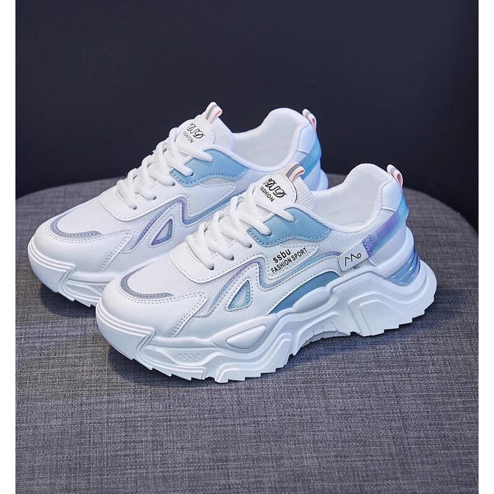Damen Chunky Sneakers mit glänzenden Akzenten und auffälligem Design Drune