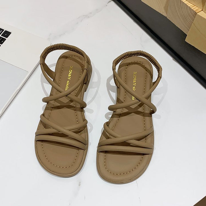 Damen Riemensandalen mit elastischem Riemendesign Drune