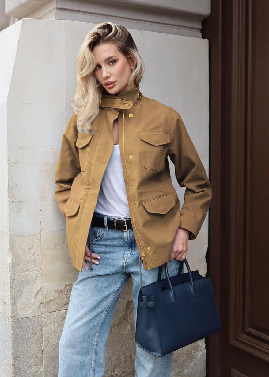 Drune | Chic - Hochkragen Cargo-Jacke