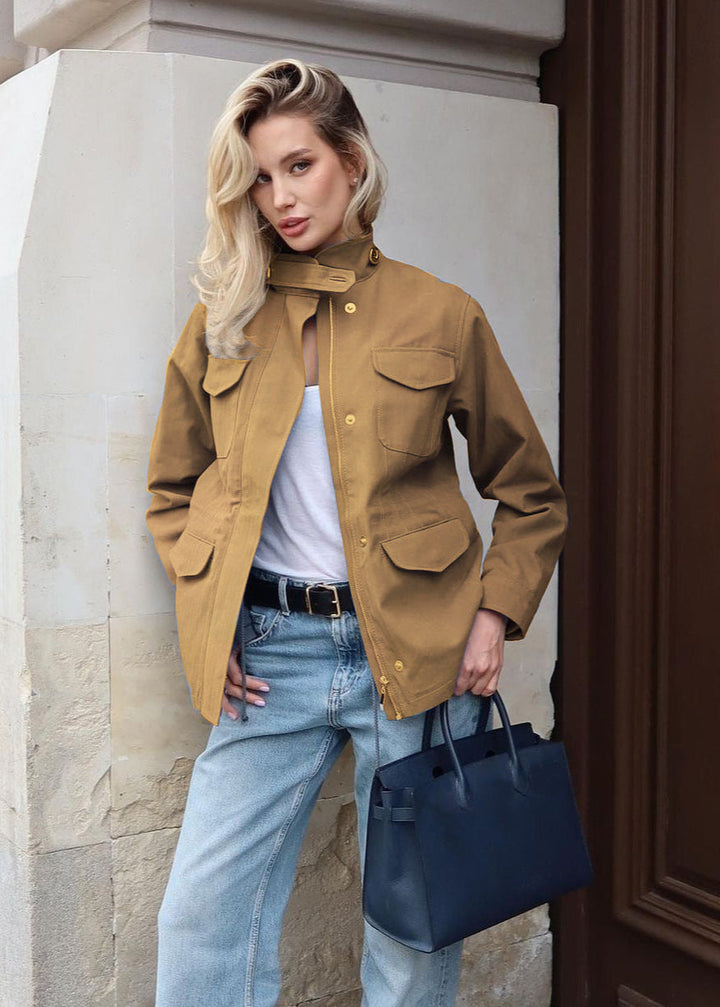 Drune | Chic - Hochkragen Cargo-Jacke