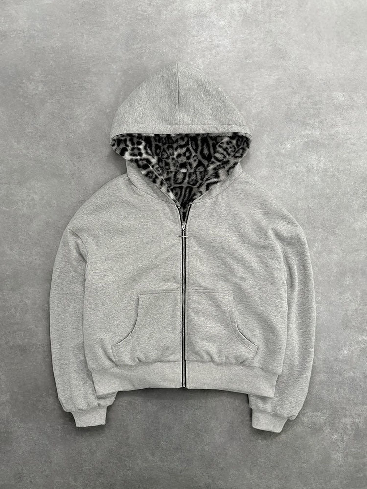 Damen Kapuzenpullover mit weichem Innenfutter und hochwertigem Reißverschluss Drune