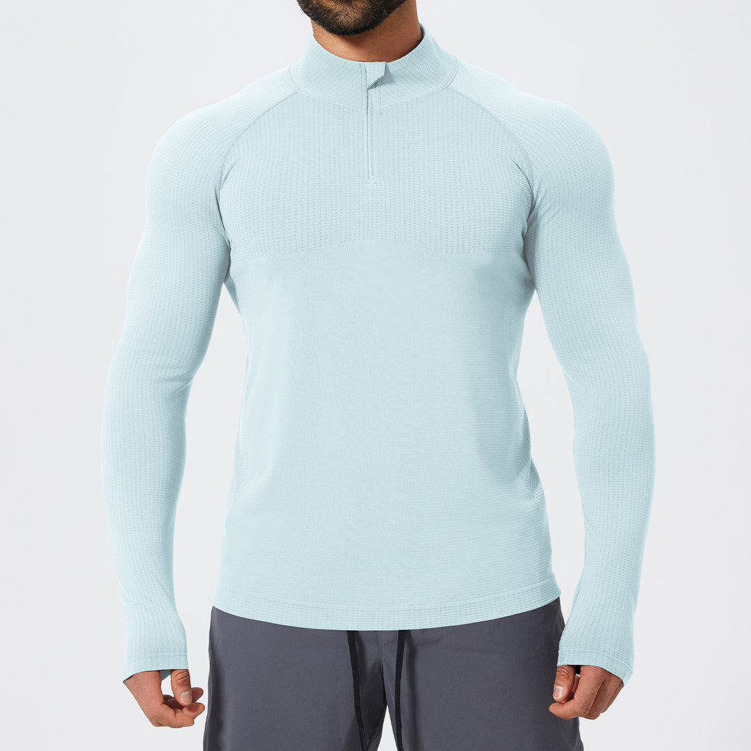 Herren Funktionelles Langarmshirt mit Stehkragen Drune
