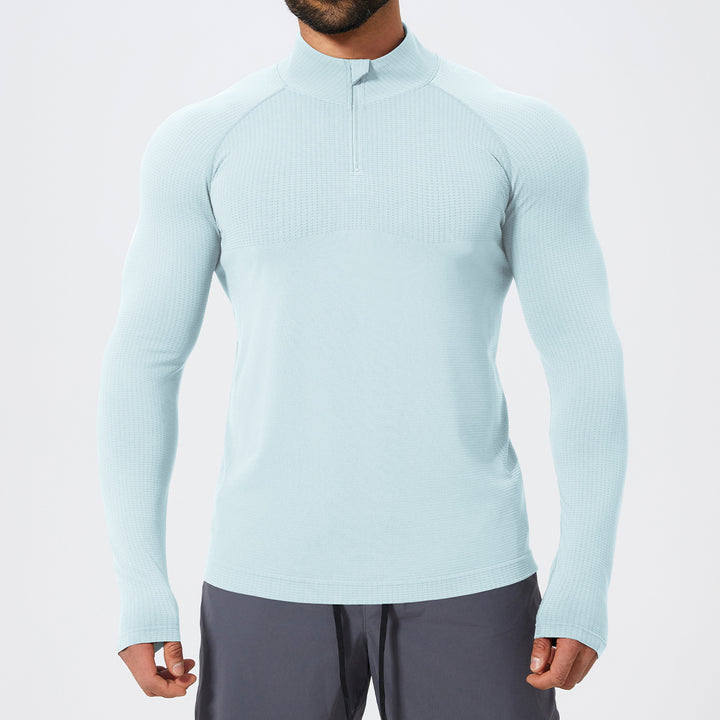 Herren Funktionelles Langarmshirt mit Stehkragen Drune