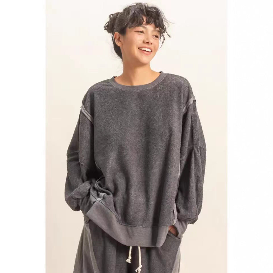 Damen Bequemer und stilvoller Oversized Pullover mit weitem Schnitt Drune