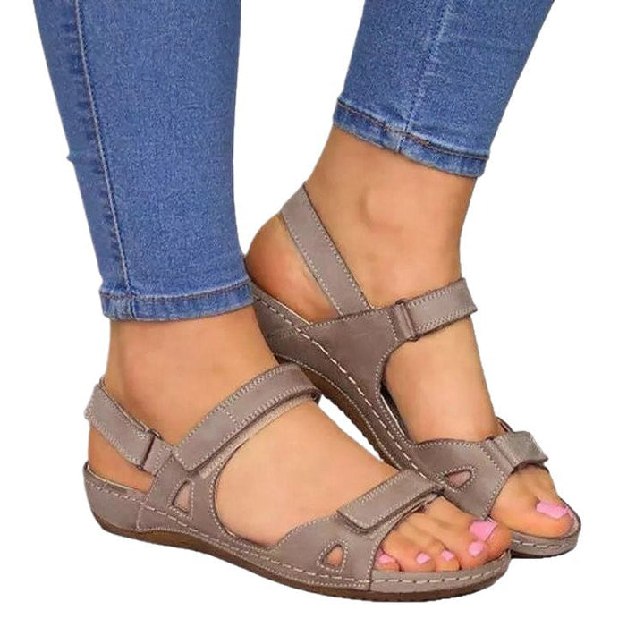 Damen Komfortable und stilvolle Sandalen mit verstellbaren Riemen Drune