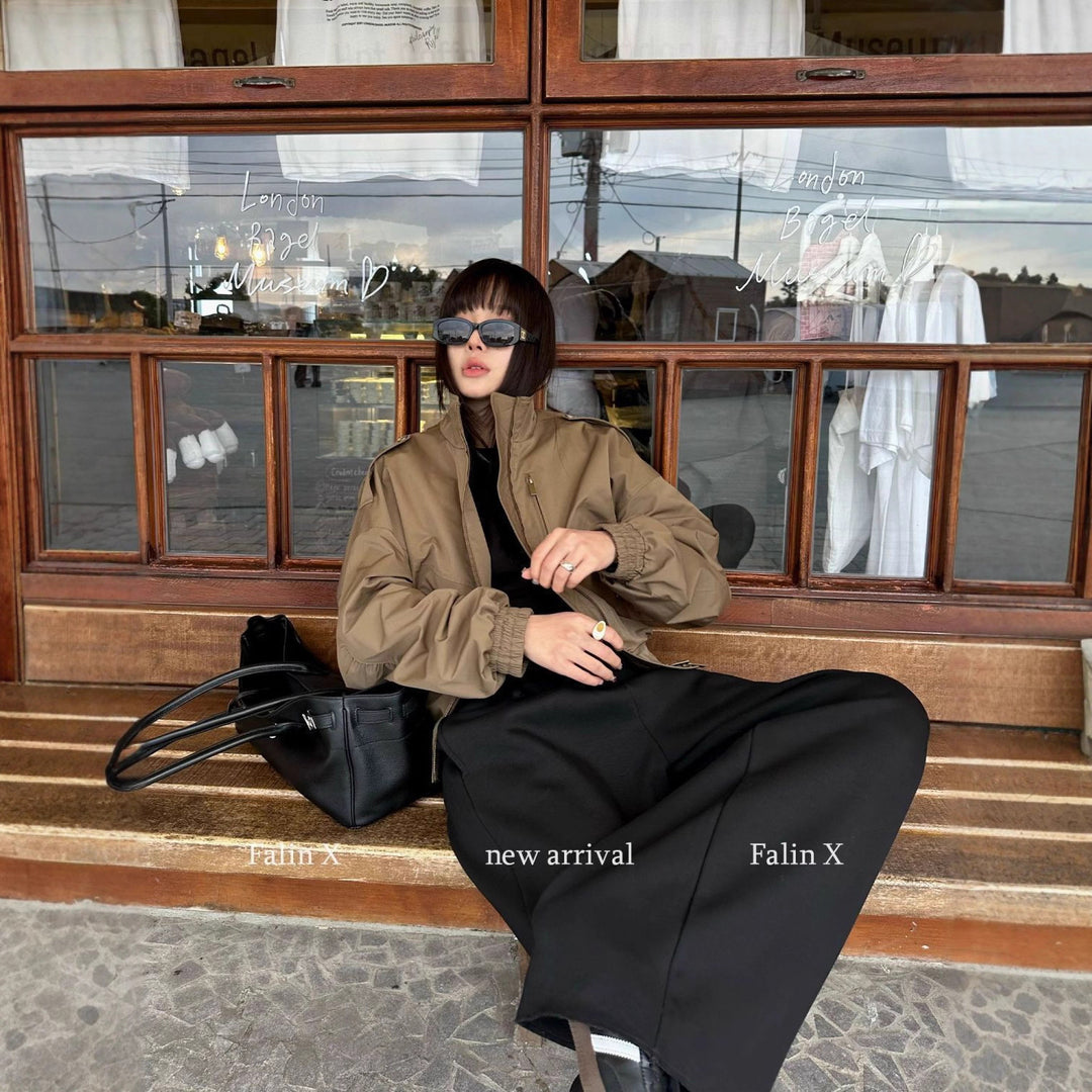 Damen Übergangsjacke mit voluminösen Ärmeln Drune