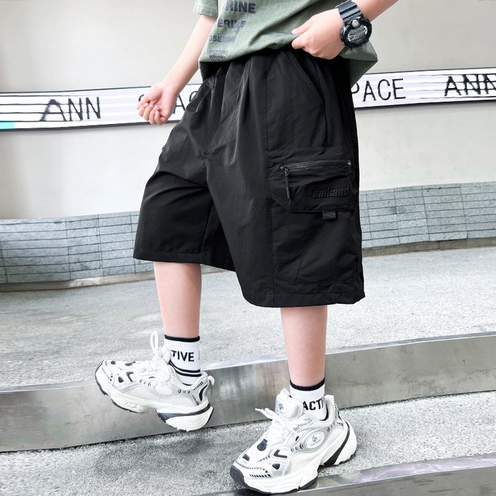 Herren Cargo-Shorts mit seitlichen Reißverschlusstaschen von Drune