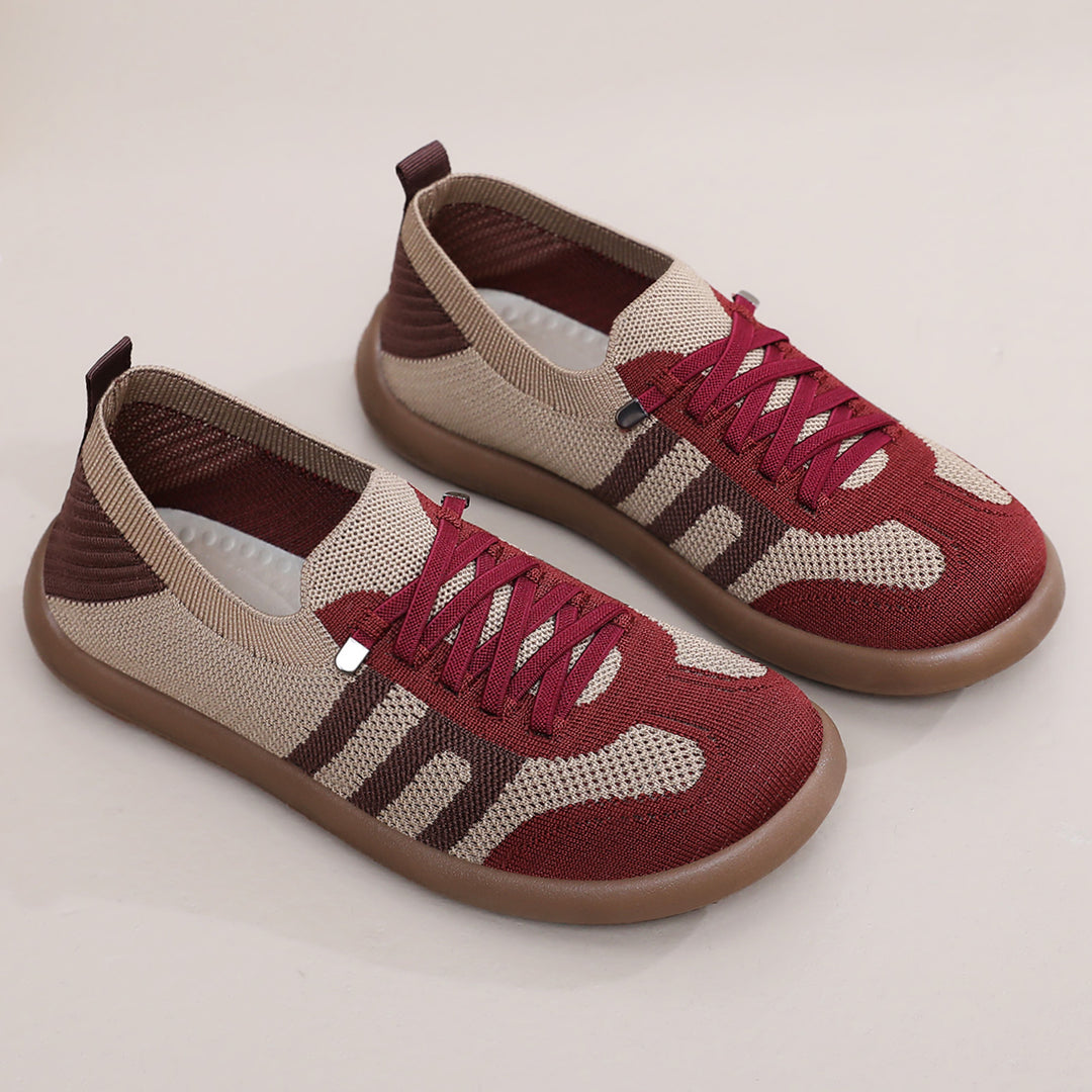 Damen nan atmungsaktiver Strick-Sneaker mit nahtlosem Sockenschaft, verstärkter Zehenkappe und flexibler EVA-Laufsohle Drune