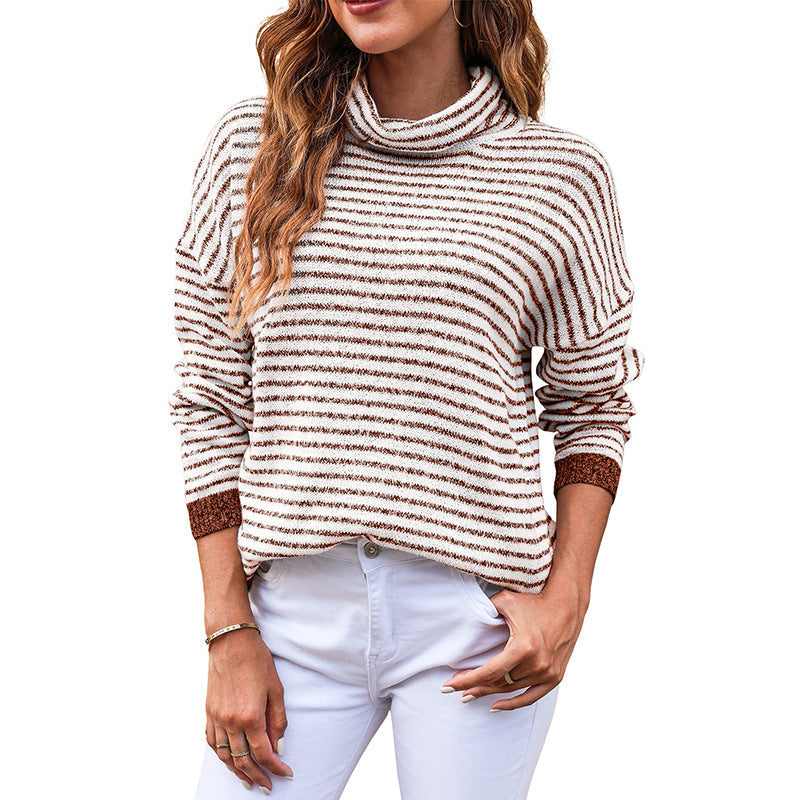 Drune | Wollmischung Damen Rollkragenpullover mit Langen Ärmeln
