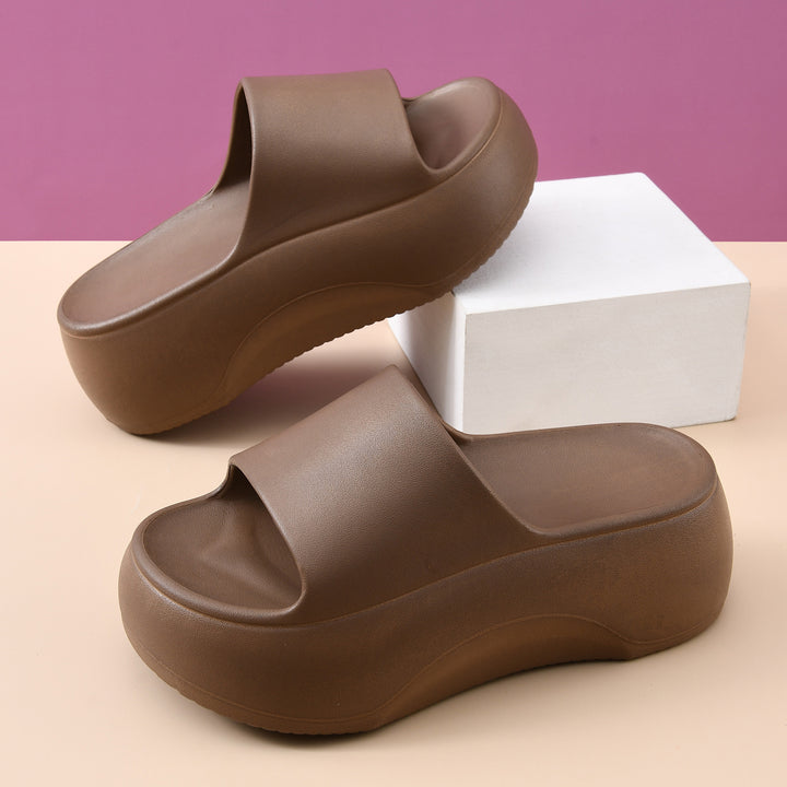 Femme Erhöhte Plattform Rutschsandalen Drune