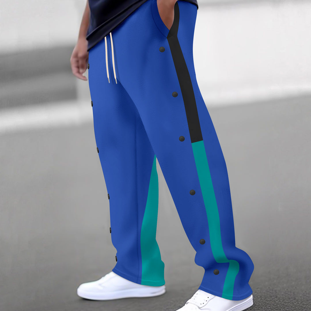 Herren Sporthose mit seitlichen Druckknöpfen Drune