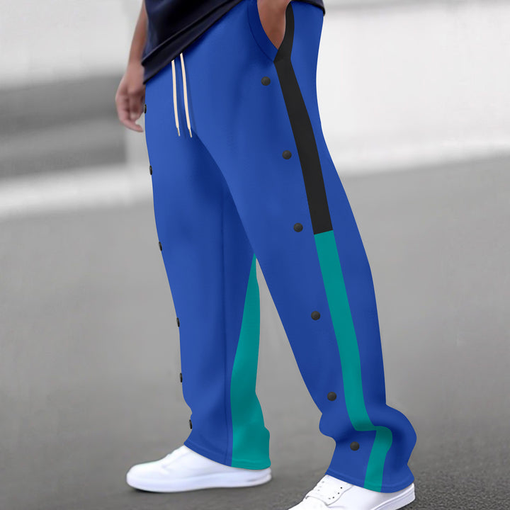 Herren Sporthose mit seitlichen Druckknöpfen Drune