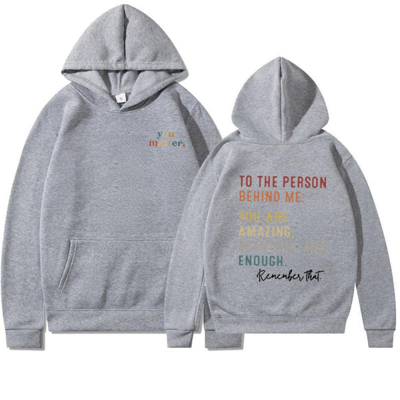 Damen Kapuzenpullover mit motivierendem Schriftzug Drune
