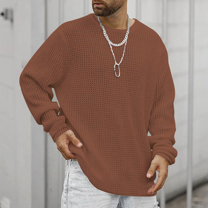 Herren Grobstrickpullover mit modernem Schnitt und kuscheligem Innenfutter Drune