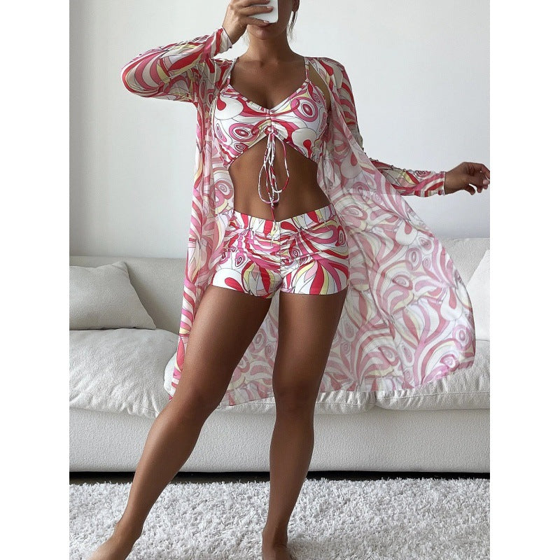 Damen Bikiniset mit lässigem Strandcover Drune