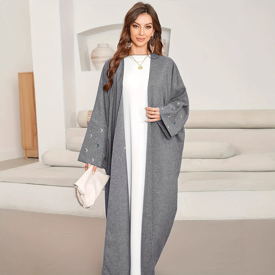 Damen Lange Kimono Jacke mit eleganten Details Drune