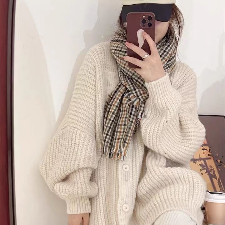 Damen Kuscheliger Strickcardigan mit oversized Schnitt Drune
