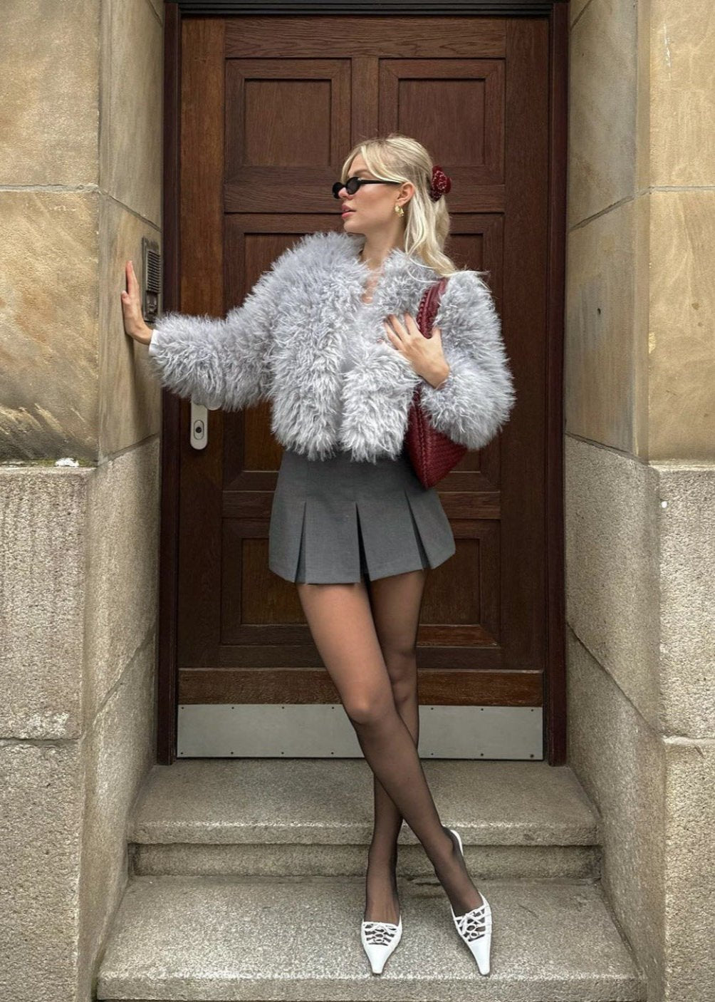 Drune | Plüsch-Faux-Fur-Jacke