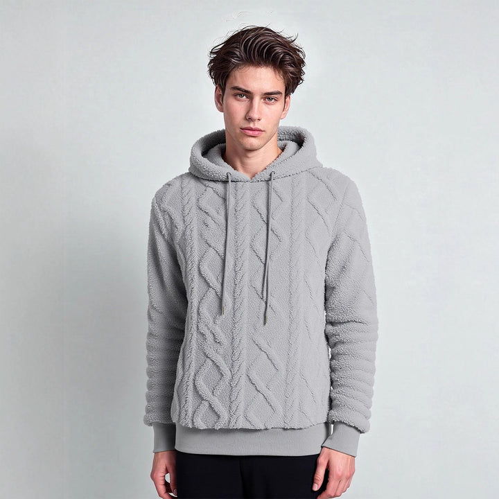 Damen Kuscheliger Fleece-Hoodie mit strukturiertem Design Drune