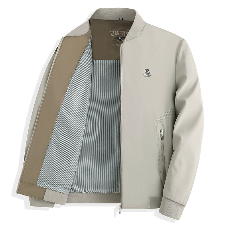 Herren modische Übergangsjacke mit elegantem Stehkragen und atmungsaktiven Eigenschaften Drune