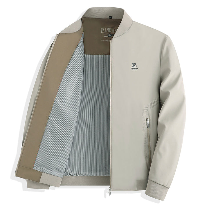 Herren modische Übergangsjacke mit elegantem Stehkragen und atmungsaktiven Eigenschaften Drune