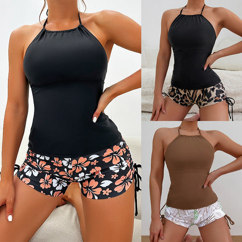 Damen Sportliches Tankini-Set mit verstellbaren Trägern Drune
