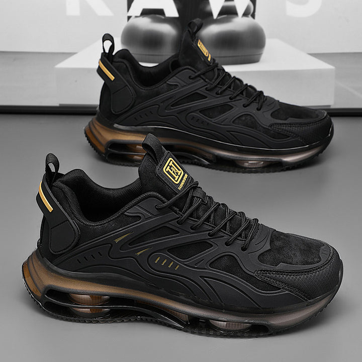 Herren Hightech-Airflow-Dämpfungs-Sneaker mit sichtbarer Mehrkammer-Luftsohle Drune